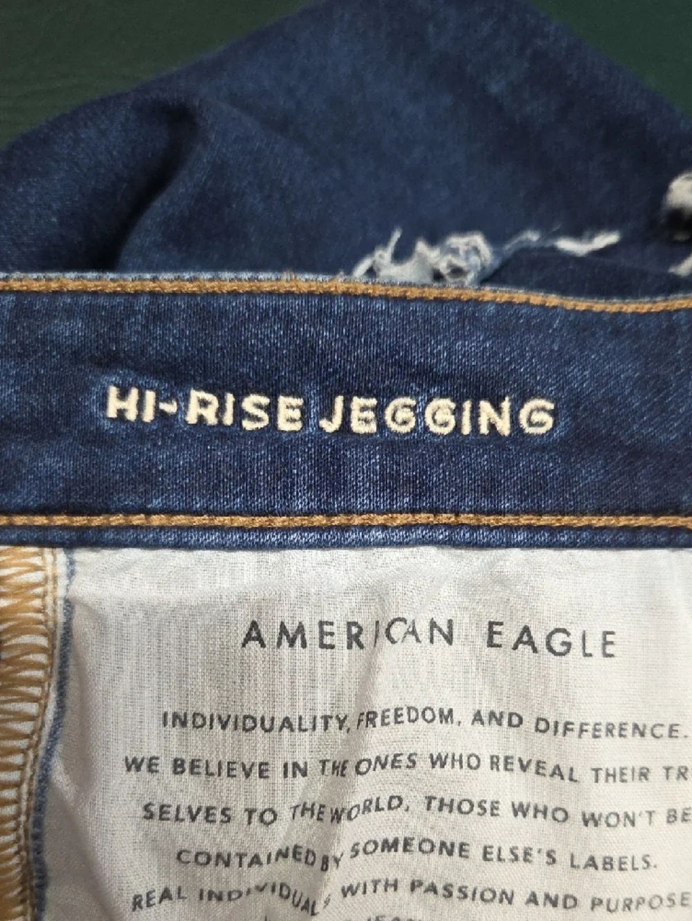 **American Eagle Distressed Dark Wash Skinny Jeans** - Picture 12 of 12